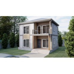 Çift Katlı Prefabrik 104 m2 Gray House