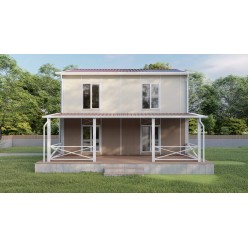 Çift Katlı Prefabrik 138 m2 Brown House